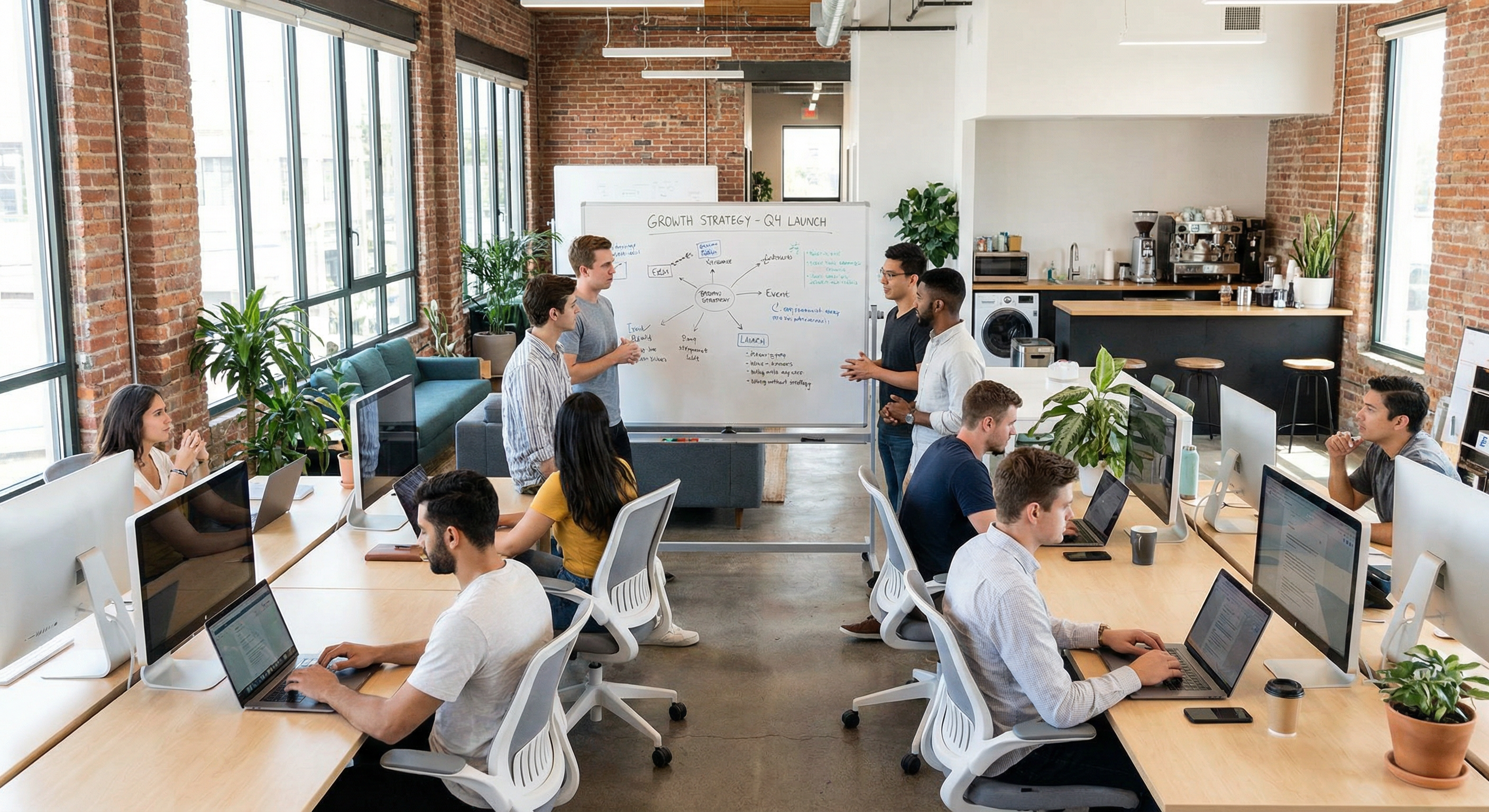 Startups und Gründer im modernen Büro